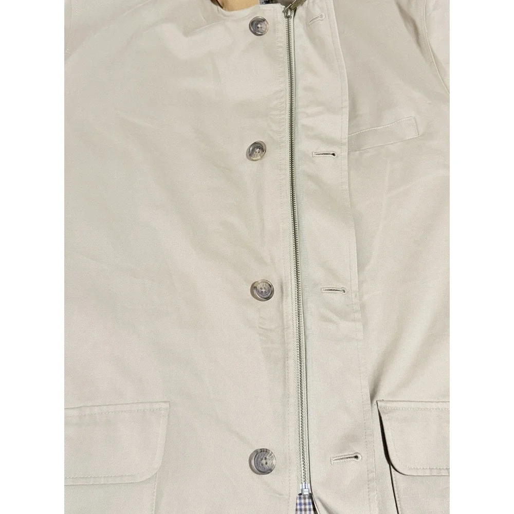 Brooks Brothers Field Jacket Mens XXL Wool Blend Tan Barn Coat Smart‎ Casual